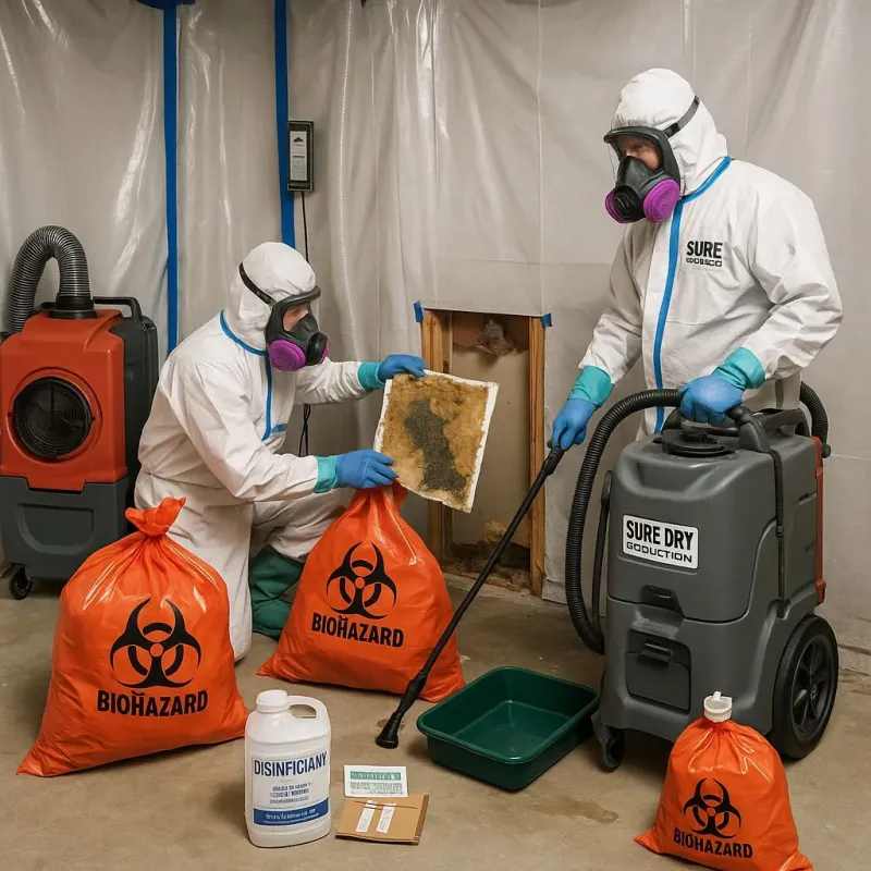 Contaminated Water Handling Protocols process in Yaurel, PR